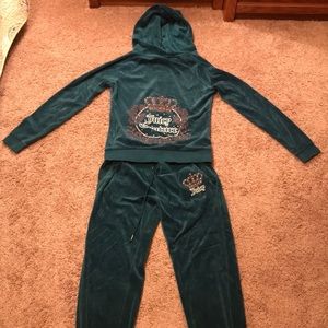 JUICY COUTURE Two Piece Blue Jogger Outfit